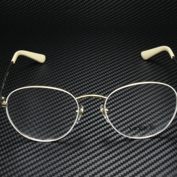 Vogue Women\'s Matte Cream and Gold Eyeglasses!